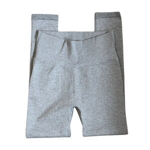 Amazon Grey Ribbed Leggings